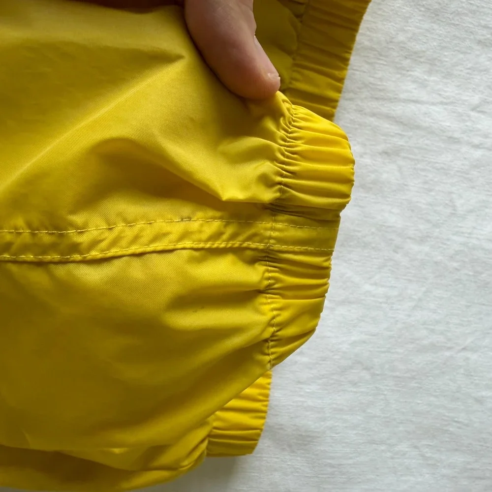 Nike Yellow Windbreaker Jacket Full Zip‎ Mesh Lined S Distressed